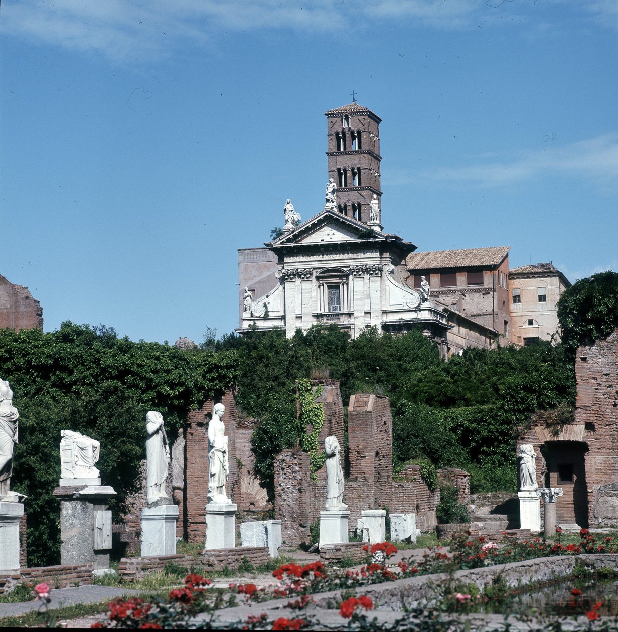 Vestalsin talo (Foyer des vestales), Forum Romanum, Rooma, Italia. tekijältä Roman