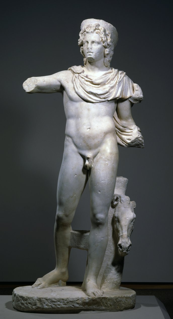 Taivaanjumala tai sankari, 2. päivän loppu tai 3. kauden alku (marmori) tekijältä Roman