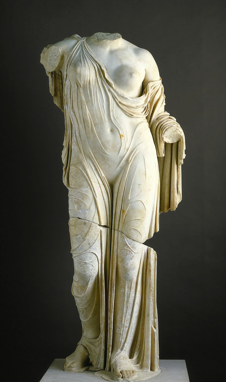 Kopio Afroditen torsosta, Venus Genetrix -tyyppinen (marmori) tekijältä Roman