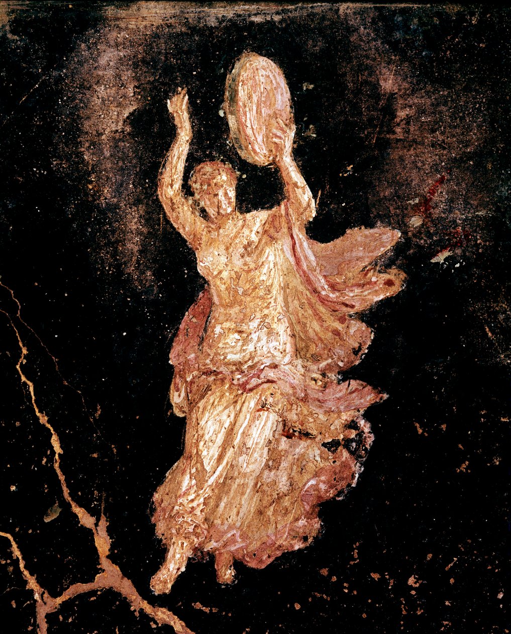 Tanssija tamburiinilla (fresko tekijältä Roman