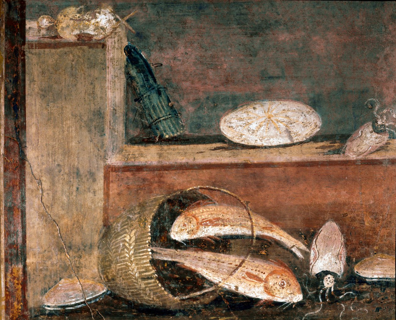 Kalat ja parsat (fresco tekijältä Roman