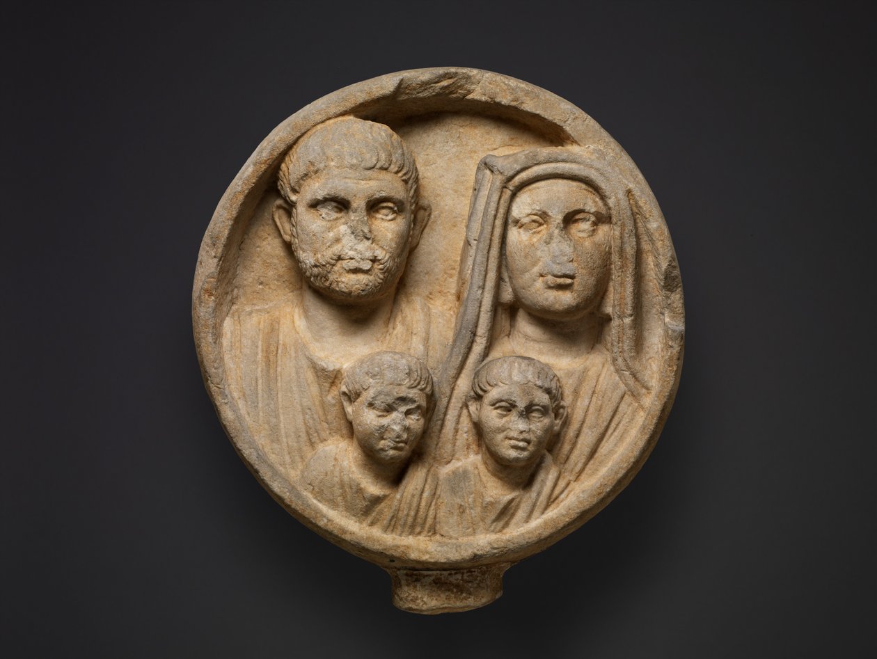 Hautajaiset, 2.–3. vuosisadat jKr. (marmori) tekijältä Roman