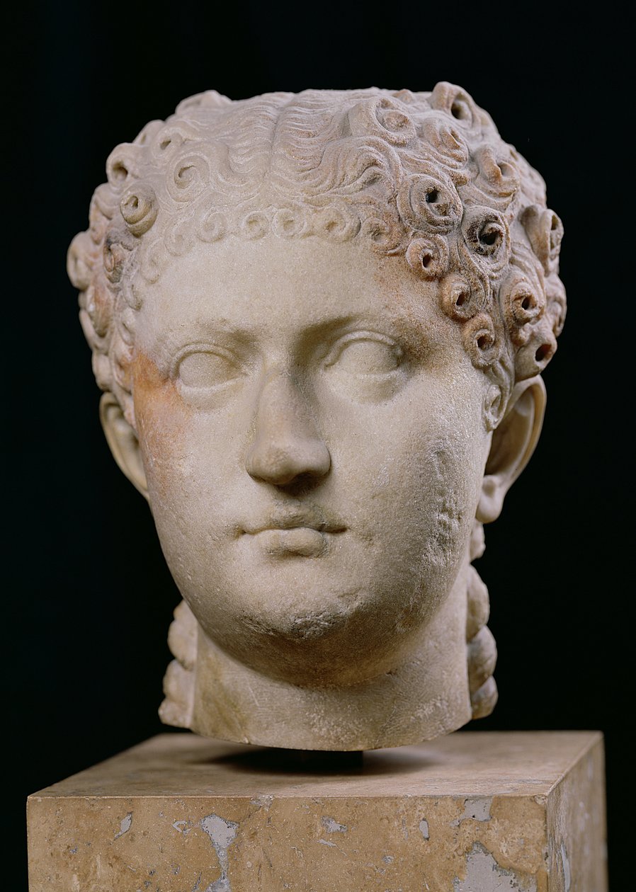 Agrippina nuoremman johtaja (n. 16-59) (marmori) tekijältä Roman