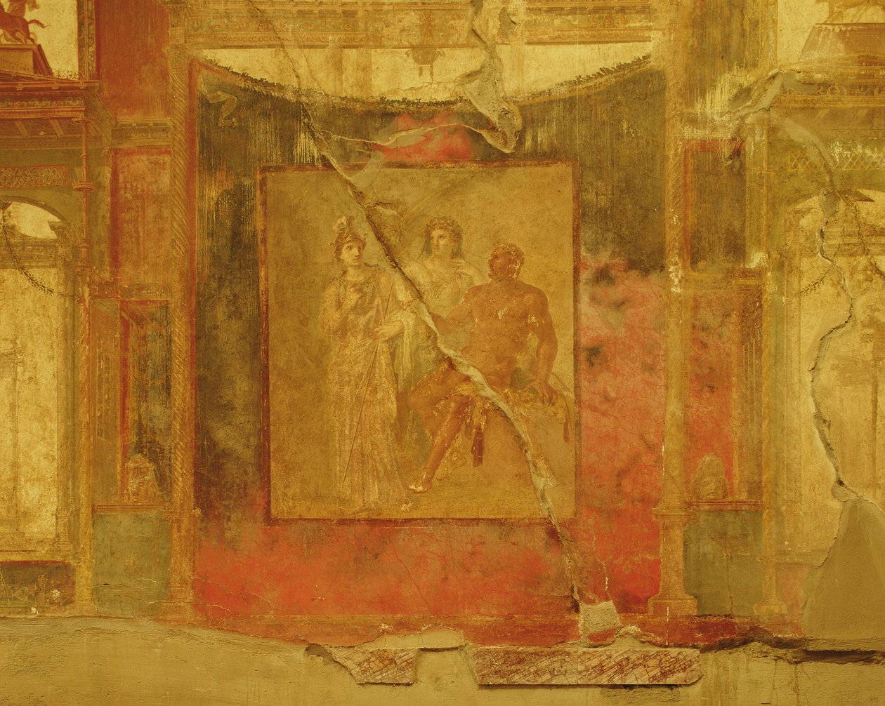 Hercules Junon ja Minervan välillä, The College of the Augustales tekijältä Roman