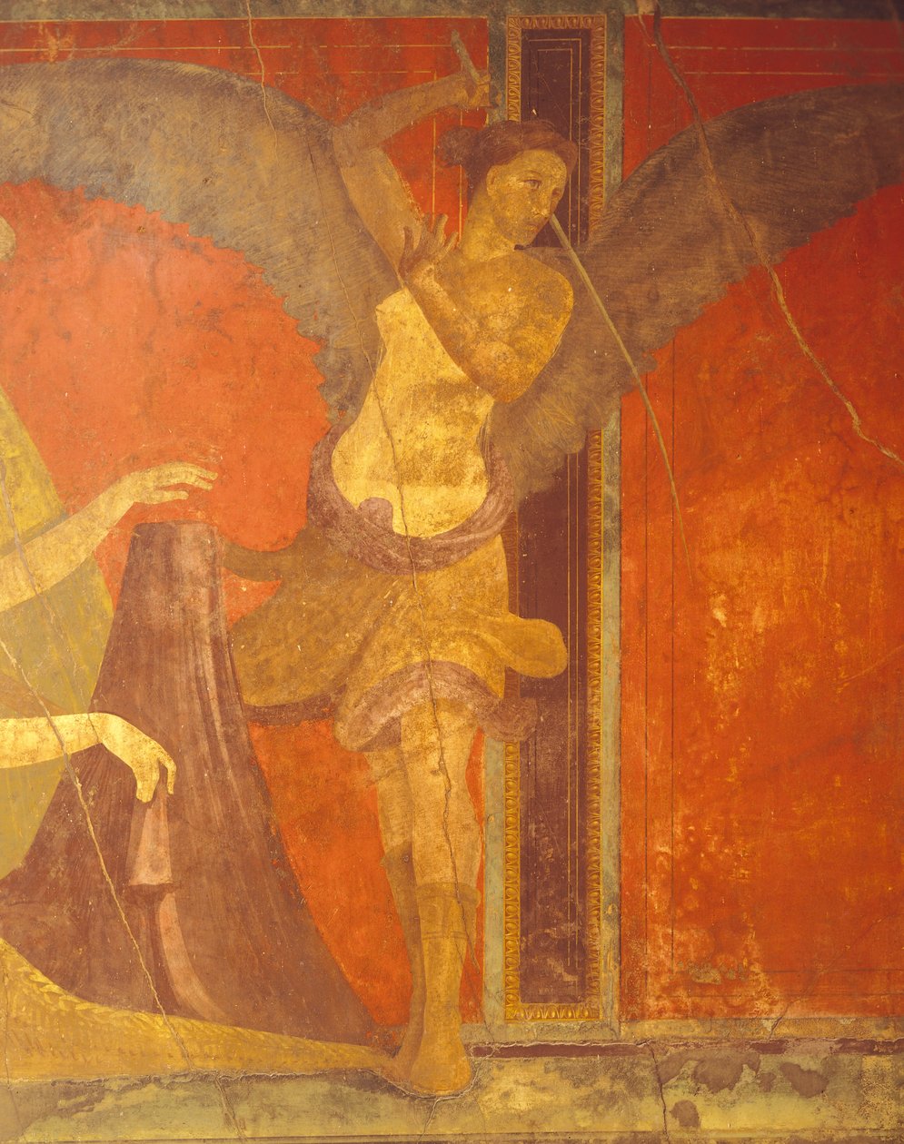 Dionysoksen kultin vihkimisriitit, fresko Villa Dei Misteristä tekijältä Roman