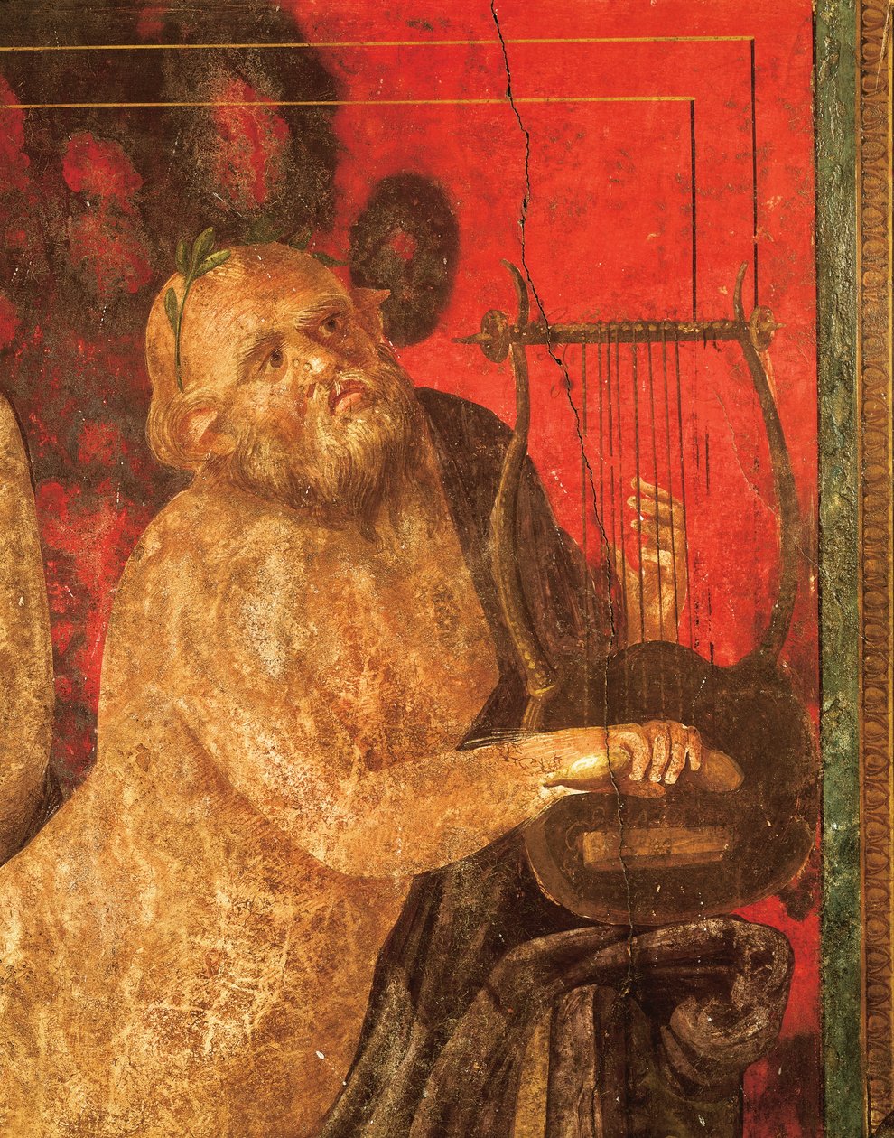 Dionysoksen kultin vihkimysriittejä, fresko Villa Dei Mysteristä. tekijältä Roman