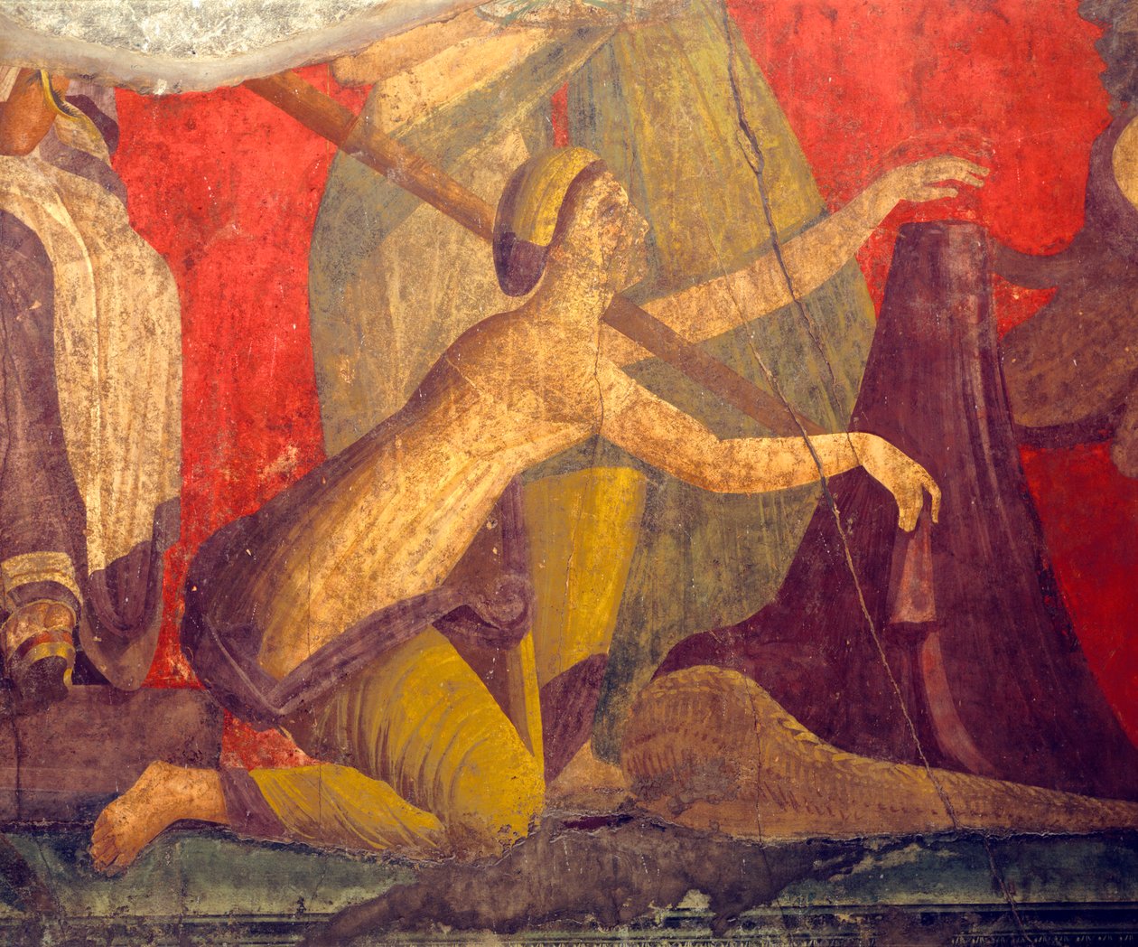Dionysoksen kultin vihkimisriitit, fresko Villa Dei Misteristä tekijältä Roman