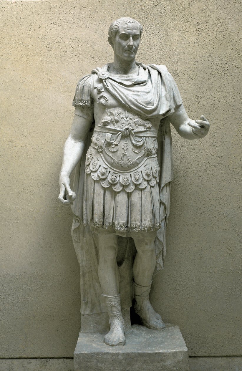 Jules Cesar (Julius Caesar) (100-44 eKr.) Veistos - Rooman sivilisaation museo, Rooma tekijältä Roman