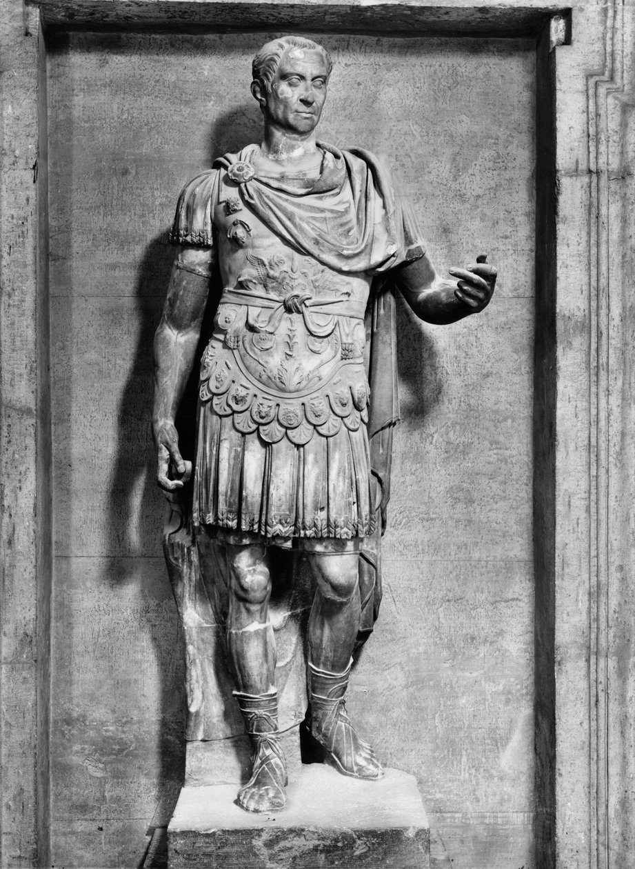 Julius Caesar (100-44 eKr.) (marmori) (m/w kuva) tekijältä Roman