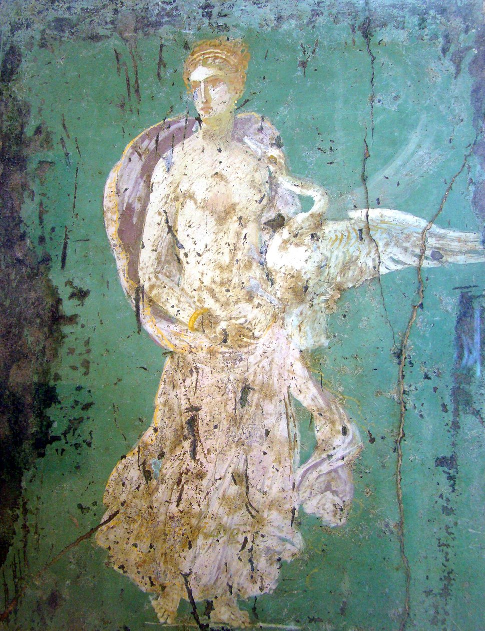 Leda ja joutsen, fresko, Pompei tekijältä Roman