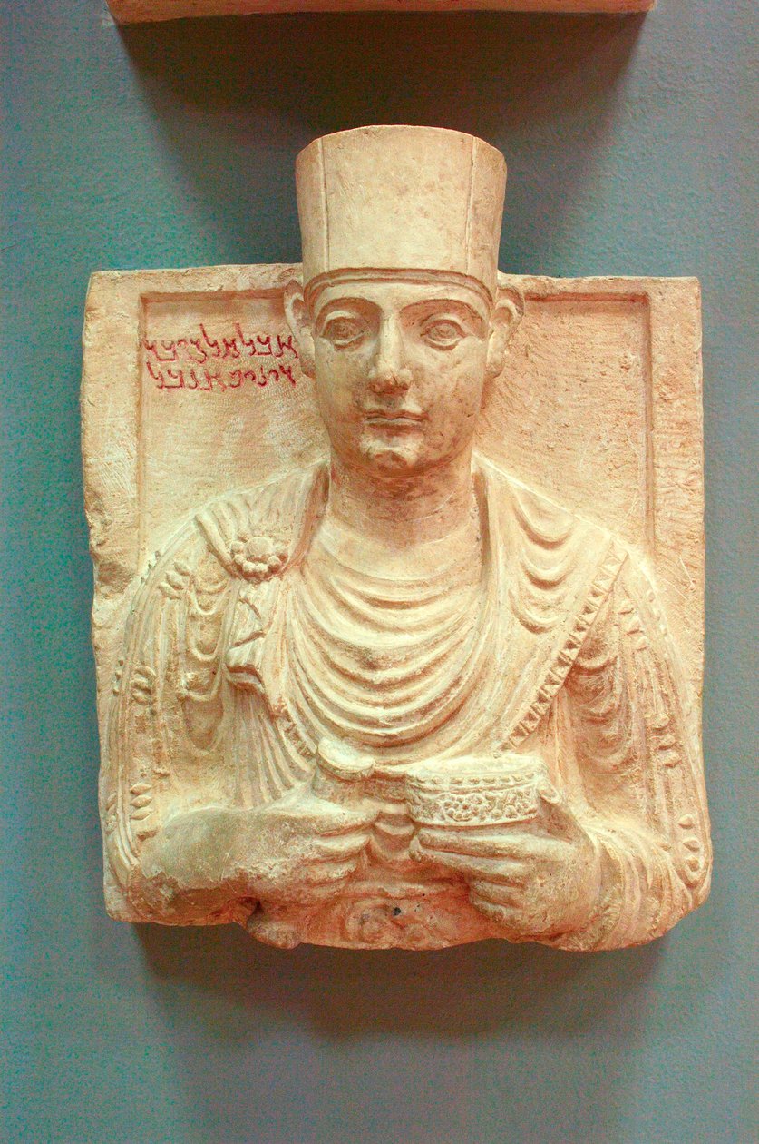 Miesmuotokuva kohokuviossa (kivi) tekijältä Roman