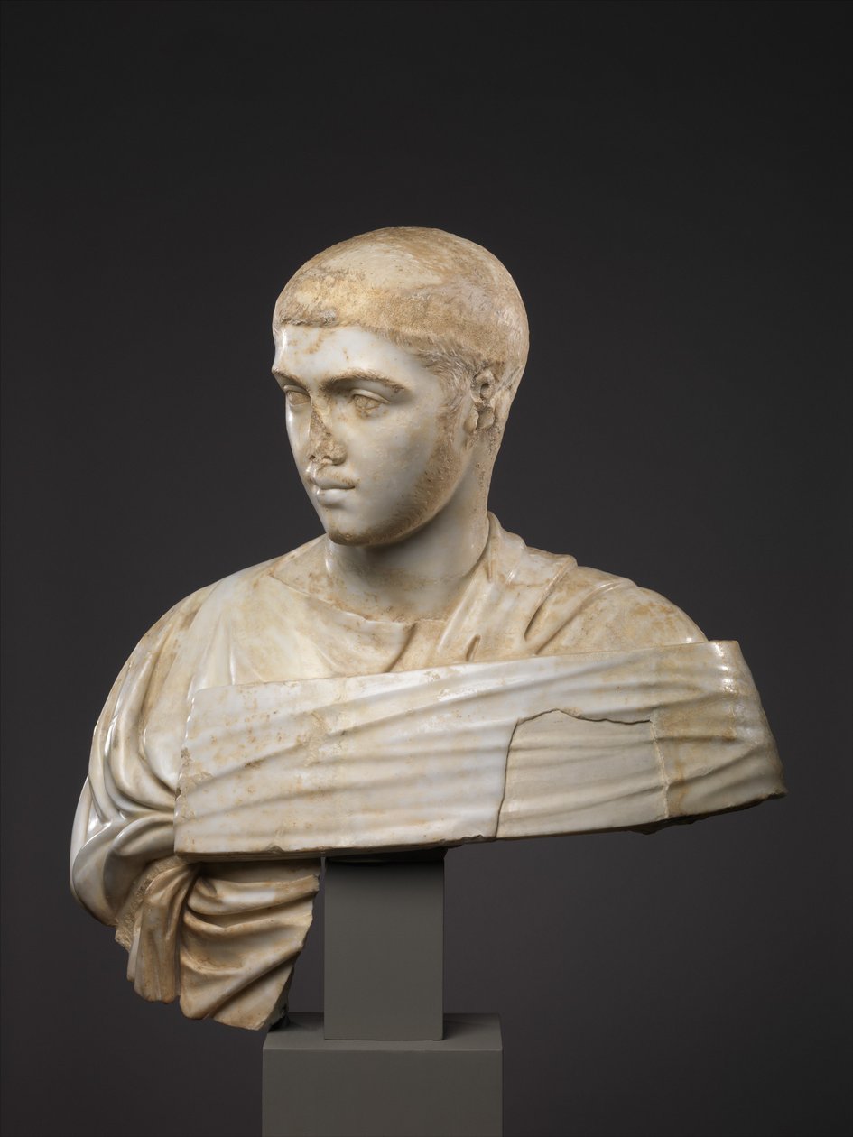 Marmori Severus Alexanderin muotokuva rintakuva, 230-235 jKr (marmori) tekijältä Roman