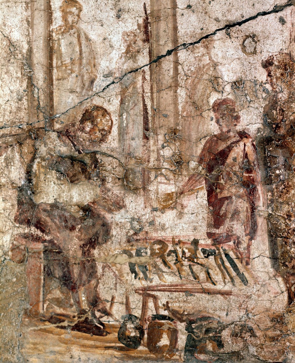 Kauppias foorumilla (fresco tekijältä Roman