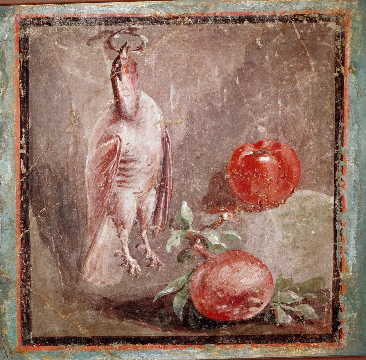 Pelto ja granaattiomena (fresco tekijältä Roman