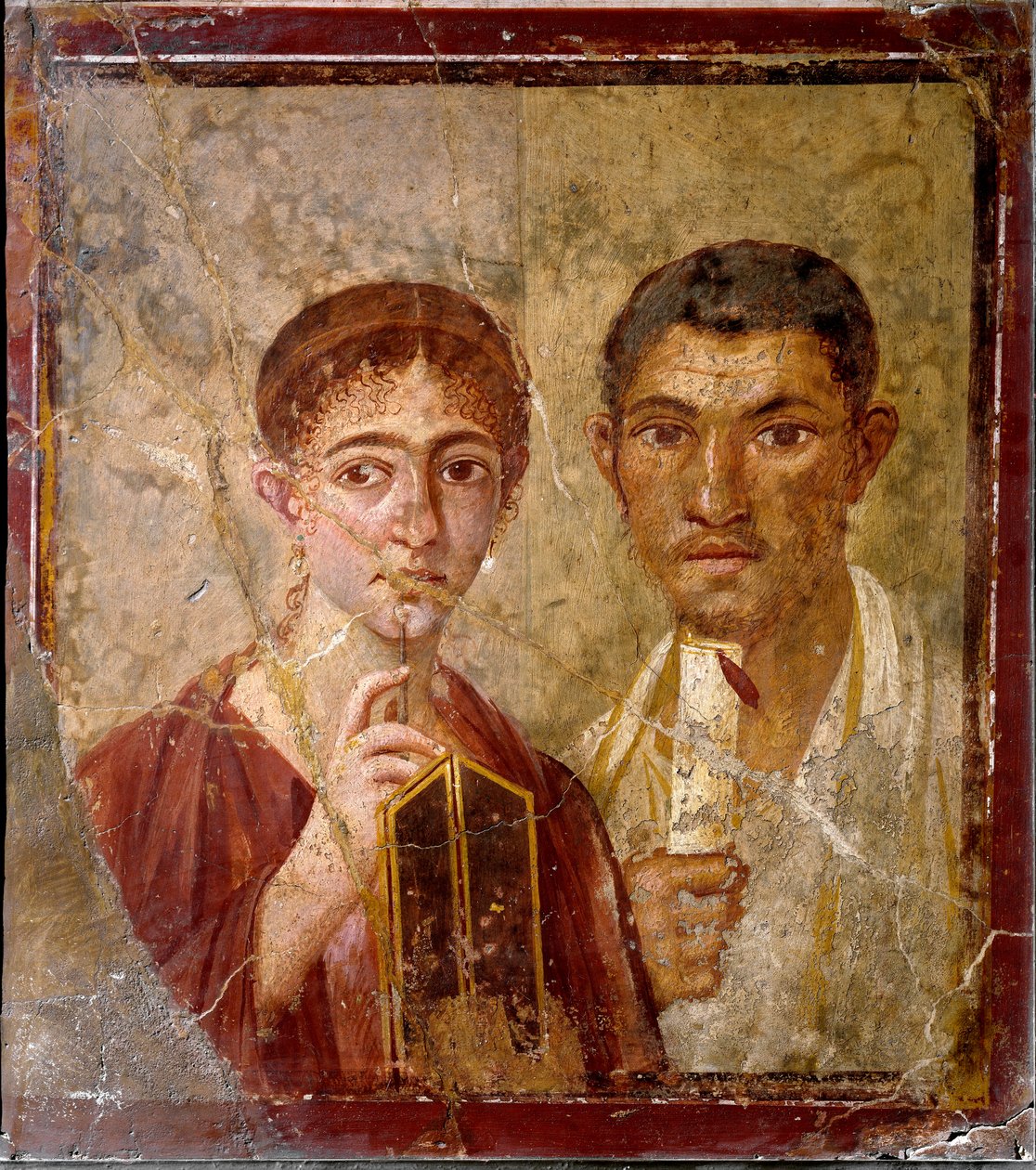 Pasquius Proculus ja vaimo (fresko tekijältä Roman