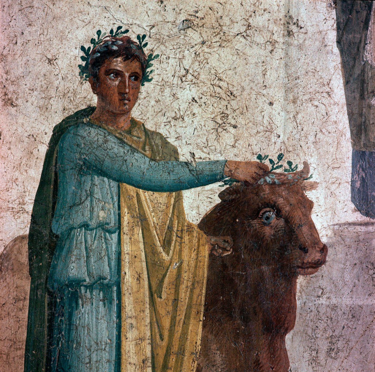 Pelias ja hänen veljenpoikansa Jason (fresko, 40-60 jKr.) tekijältä Roman