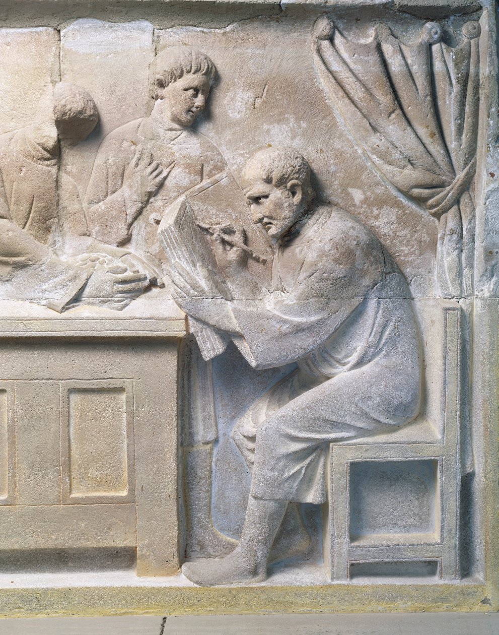 Veronkerääjää kuvaava kohokuvio mausoleumista tekijältä Roman