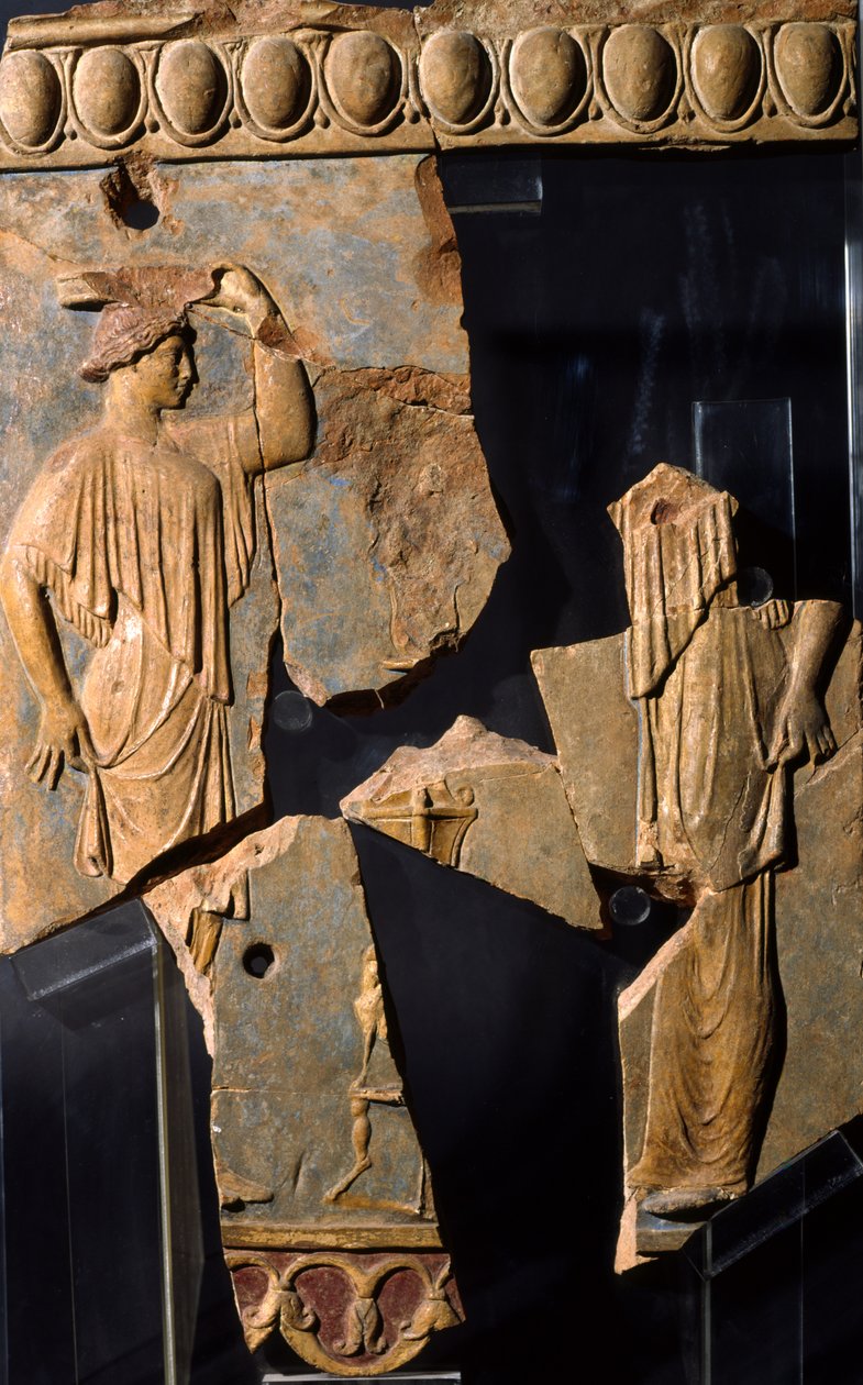 Reliefi Apollon temppelin alueelta, Palatine Hill, Rooma (terrakotta) tekijältä Roman