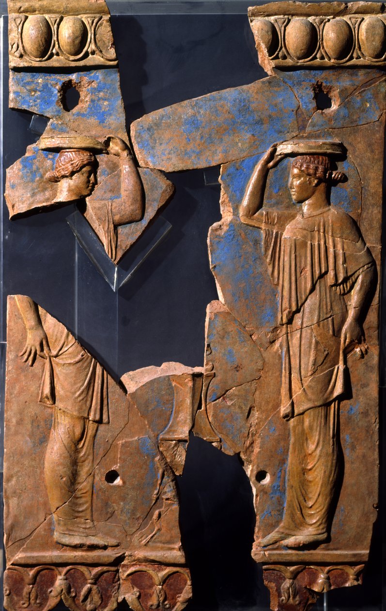 Reliefi Apollon temppelin alueelta, Palatine Hill, Rooma (terrakotta) tekijältä Roman