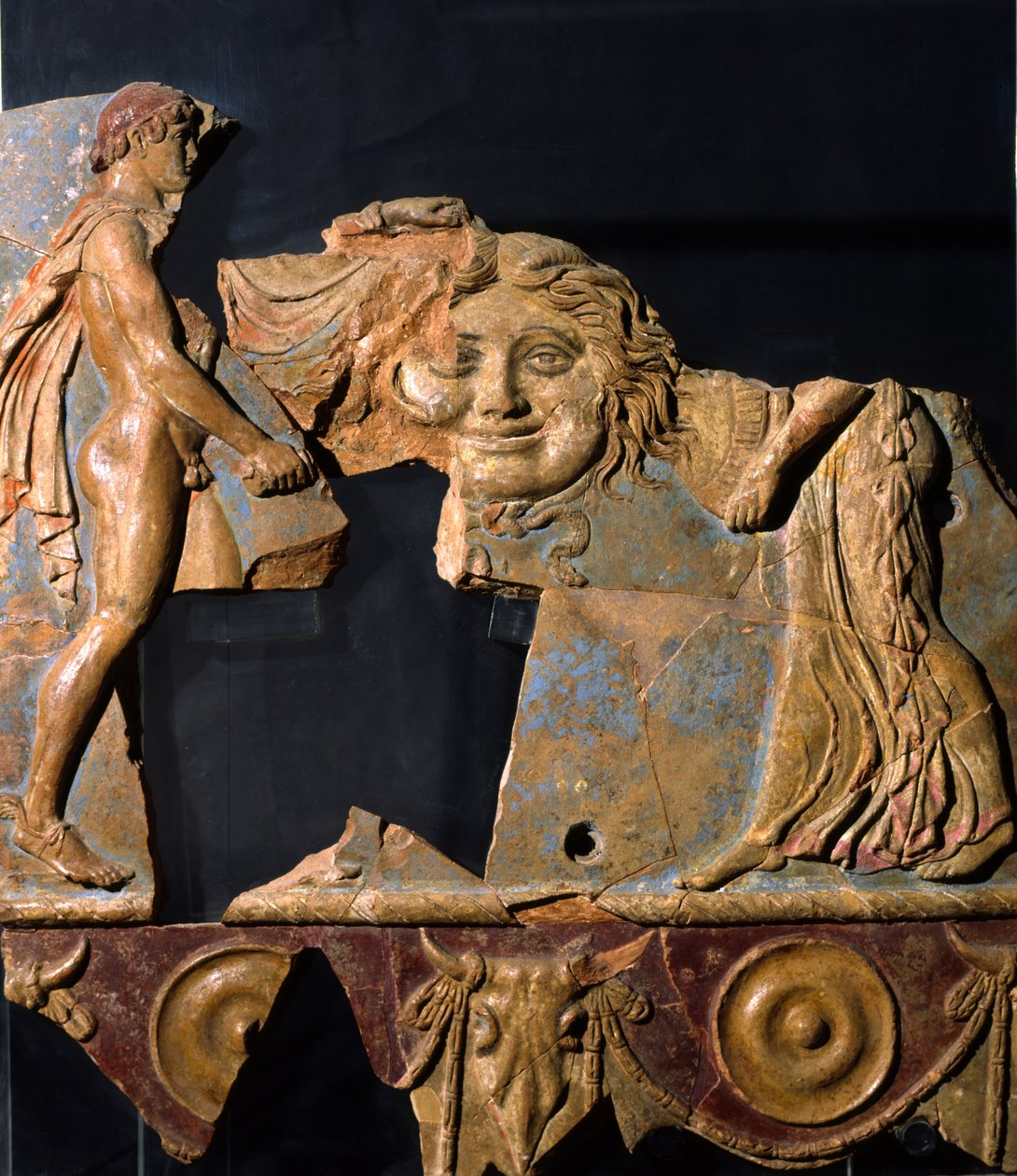 Reliefi Apollon temppelin alueelta, Palatine Hill, Rooma (terrakotta) tekijältä Roman