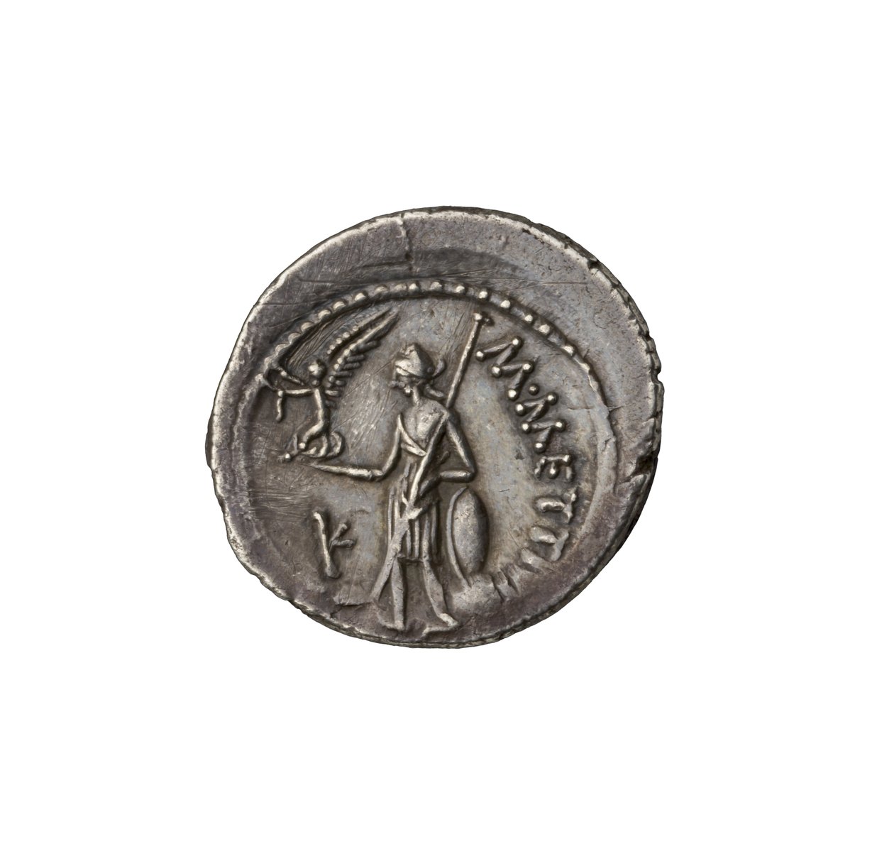 Roomalainen republikaaninen kolikko Roomasta, 44 eKr. (hopea) tekijältä Roman