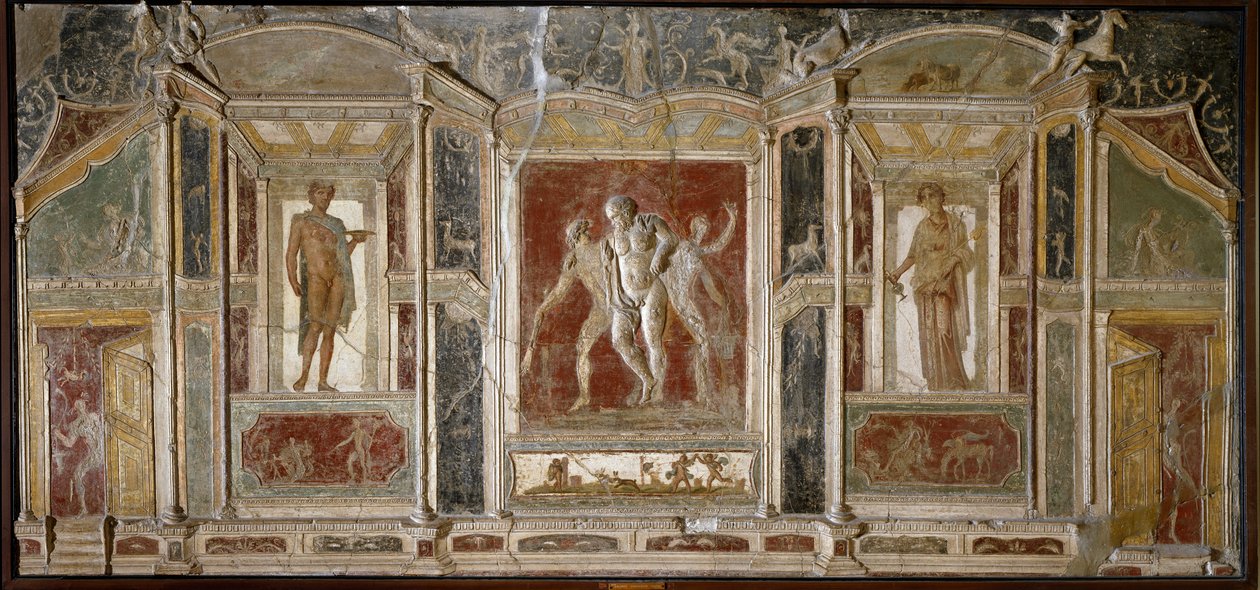 Roomalainen taide: Dionysos-ryhmä. 1. vuosisadalla. Pompejista. Napoli, kansallinen arkeologinen museo tekijältä Roman