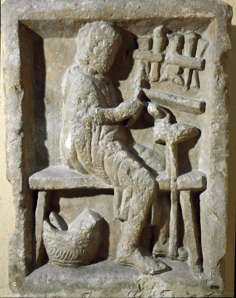 Roomalainen taide: "" seppä työssään"" 1. vuosisadalla jKr Rooma, Museo della Civilta Romana tekijältä Roman