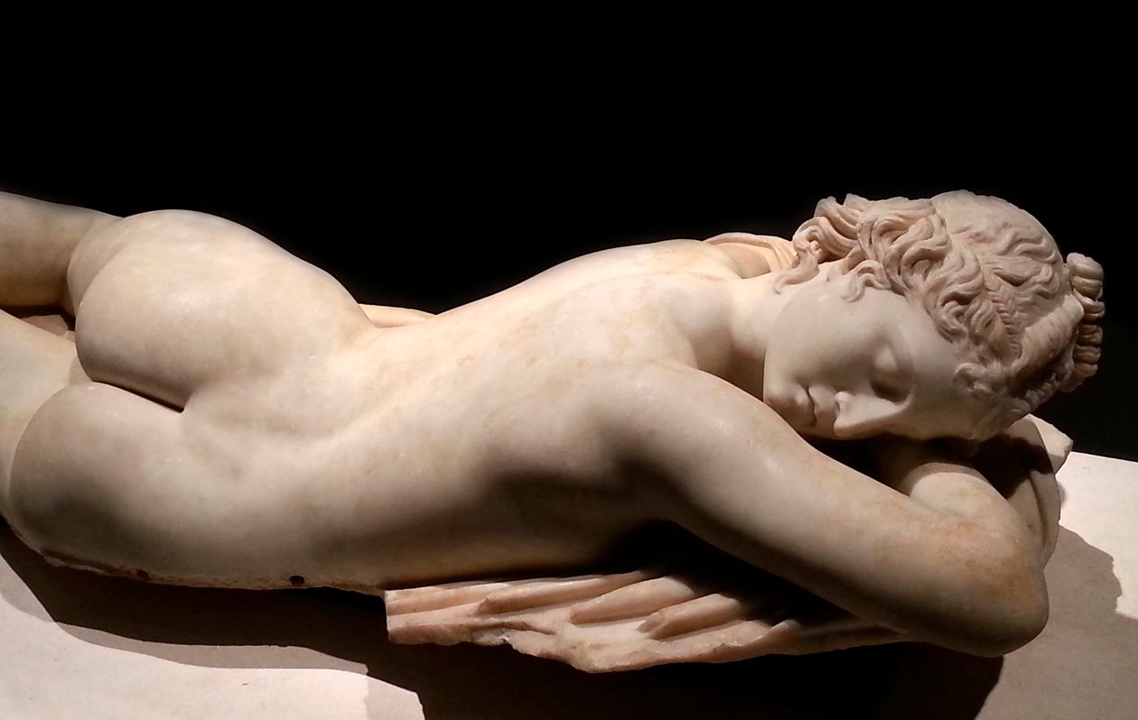 Nukkuva hermafrodiitti: roomalainen taide, 1. vuosisadalla eaa. tekijältä Roman