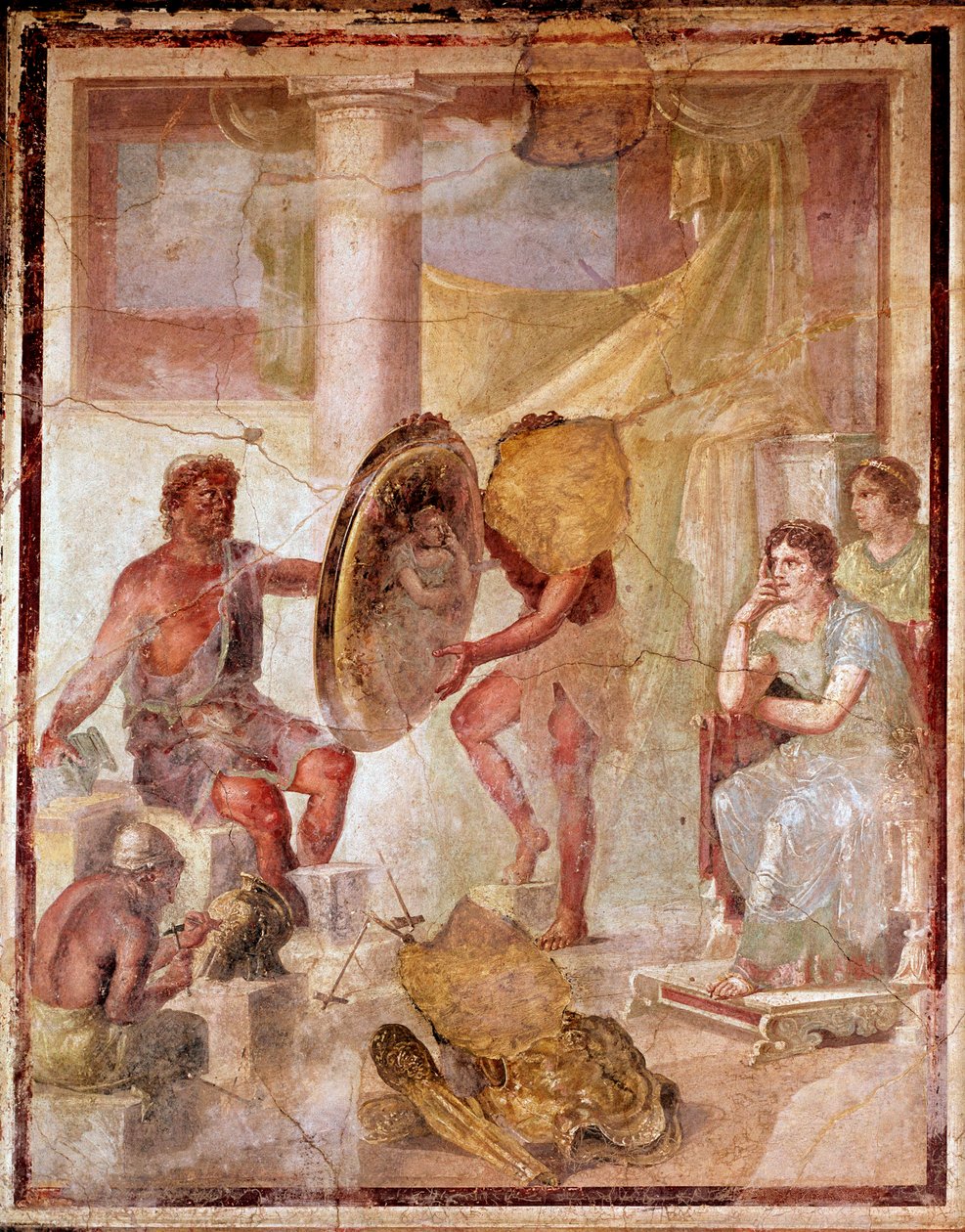 Thetis Vulcanin pajassa (fresko tekijältä Roman