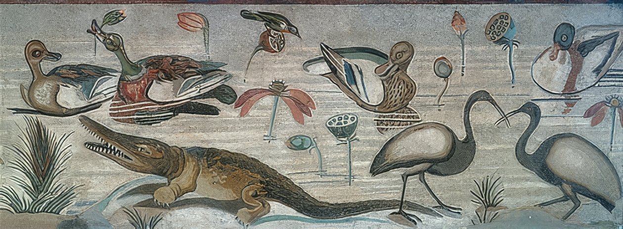 Eläimet Niilissä, Faunin talosta (Casa del Fauno), Pompejista tekijältä Roman