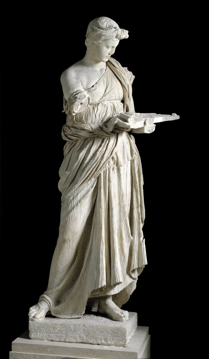 Anzion neito. Roomalainen marmoriveistos kreikkalaisen pronssisen alkuperäisen jälkeen 240-230 eKr. 200-luvun alku eKr. Koko 174 cm Rooma, National Roman Museum tekijältä Roman
