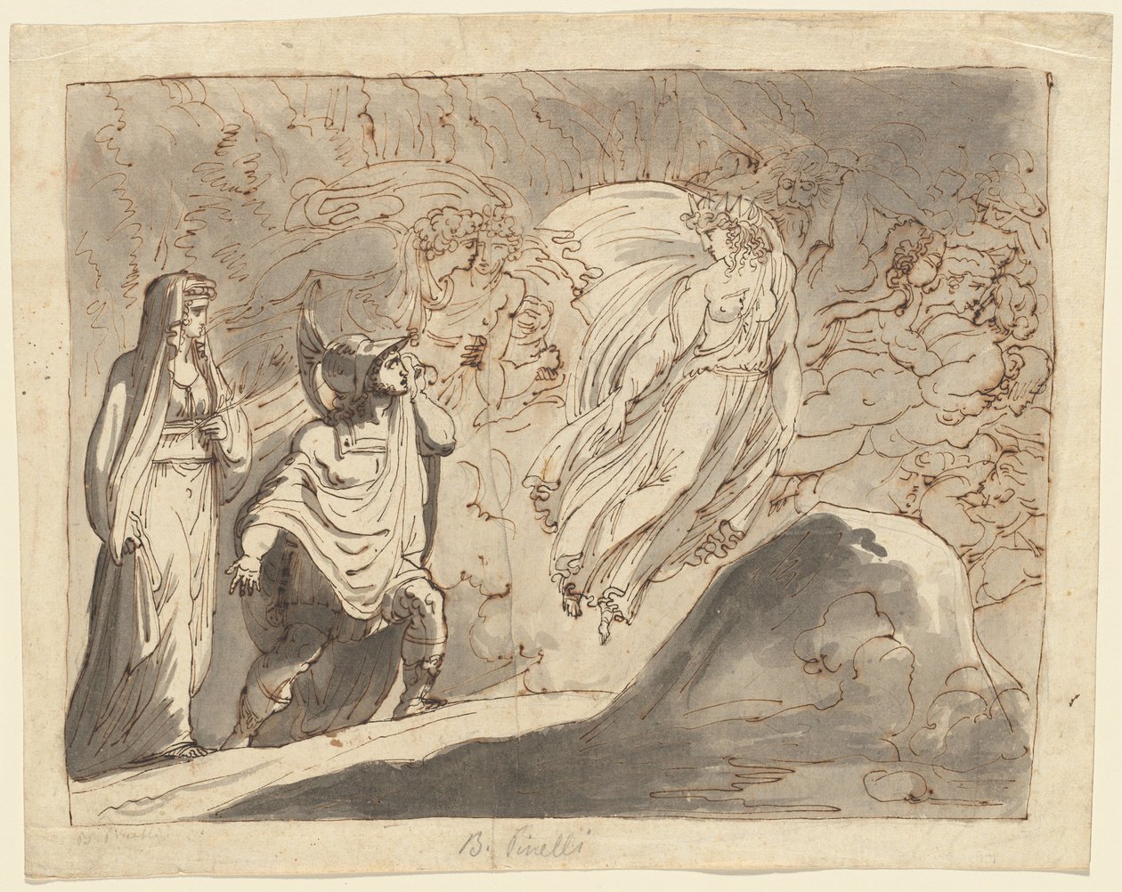 Aeneas alamaailmassa tekijältä Roman 18th Century