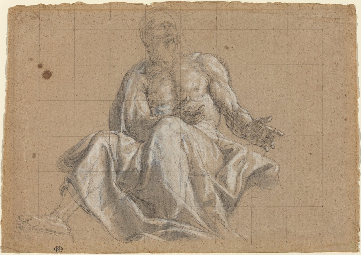 Vanhus mies klassisissa verhoissa tekijältä Roman 18th Century