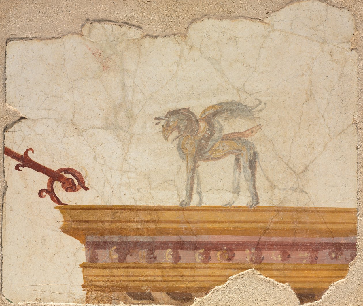 Griffin Atop Entablature, Pompei tekijältä Roman Imperial Period