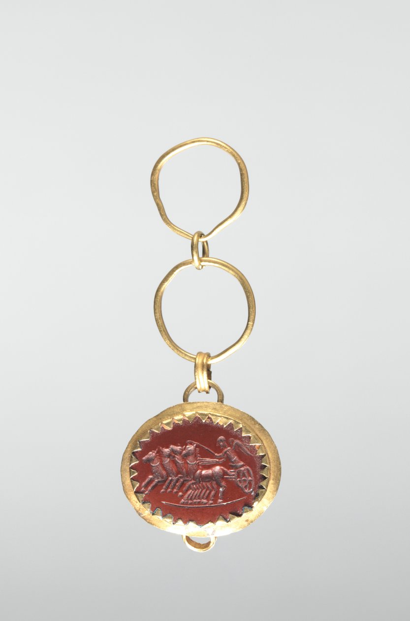 Intaglio ja voitto vaunuissa tekijältä Roman Imperial Period