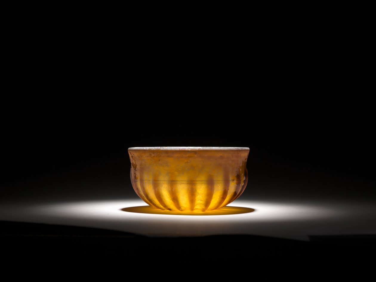 Ribbed Glass Bowl, 1. vuosisata tekijältä Roman Imperial Period