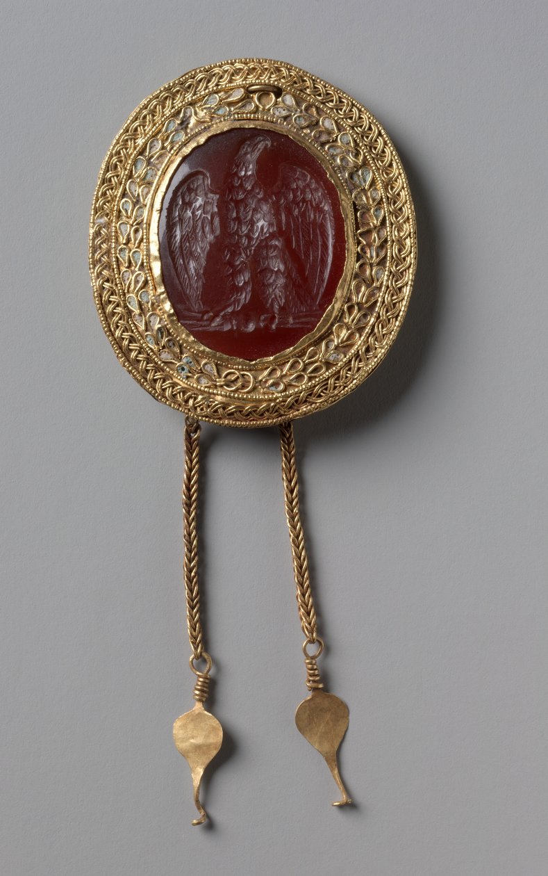 Keisarillinen kotka, n. 1-25 (korneoliintaglio) tekijältä Roman Imperial Period