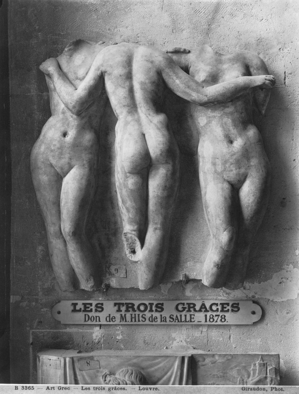 Kolme armoa, roomalainen kopio hellenistisen kreikkalaisen alkuperäiskappaleen 2. vuosisadalta eKr. (marmori) tekijältä Roman Imperial Period