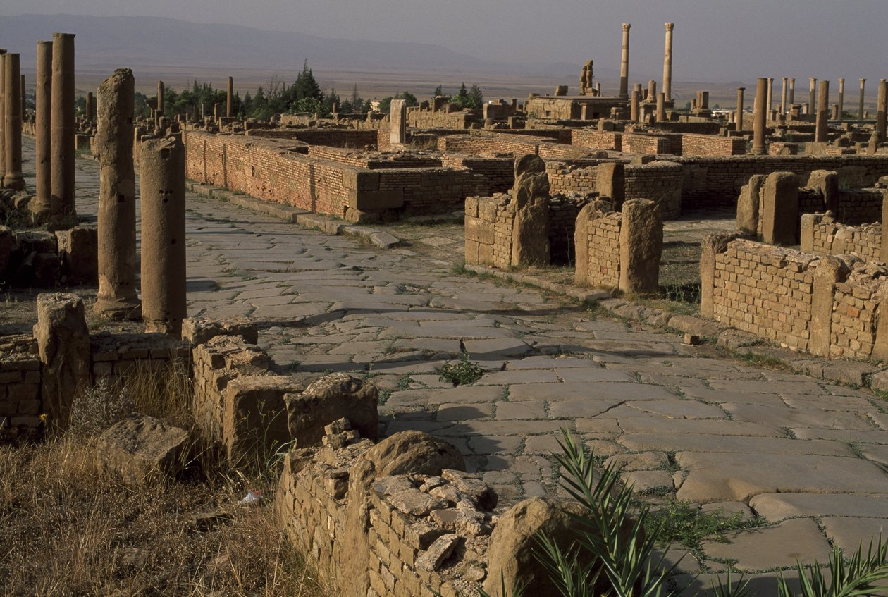 Näkymä kadulle, korkea keisarikausi (27 eKr.-395 jKr.) tekijältä Roman Imperial Period