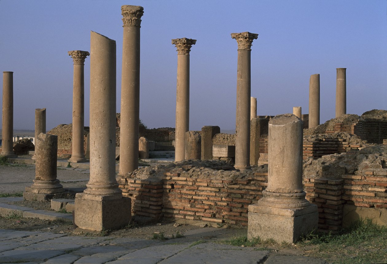 Näkymä kirjastosta, noin 100 jKr, korkea keisarillinen aika (27 eKr.-395 jKr) tekijältä Roman Imperial Period