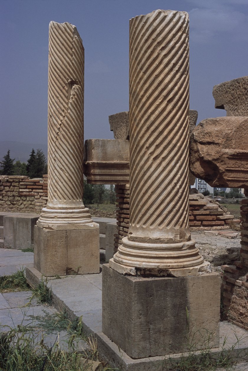 Näkymä kirjastosta, noin 100 jKr, korkea keisarillinen aika (27 eKr.-395 jKr) tekijältä Roman Imperial Period