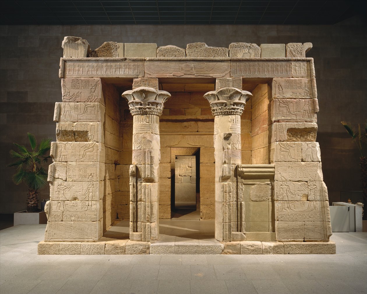 Dendurin temppeli, noin 10 eKr. (aeolian hiekkakivi) tekijältä Roman Period Egyptian