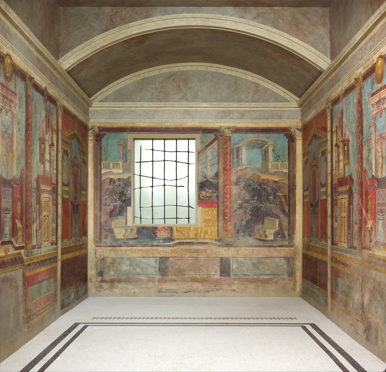 Cubiculum Boscorealen huvilasta, noin 50-40 eKr. tekijältä Roman Republican Period