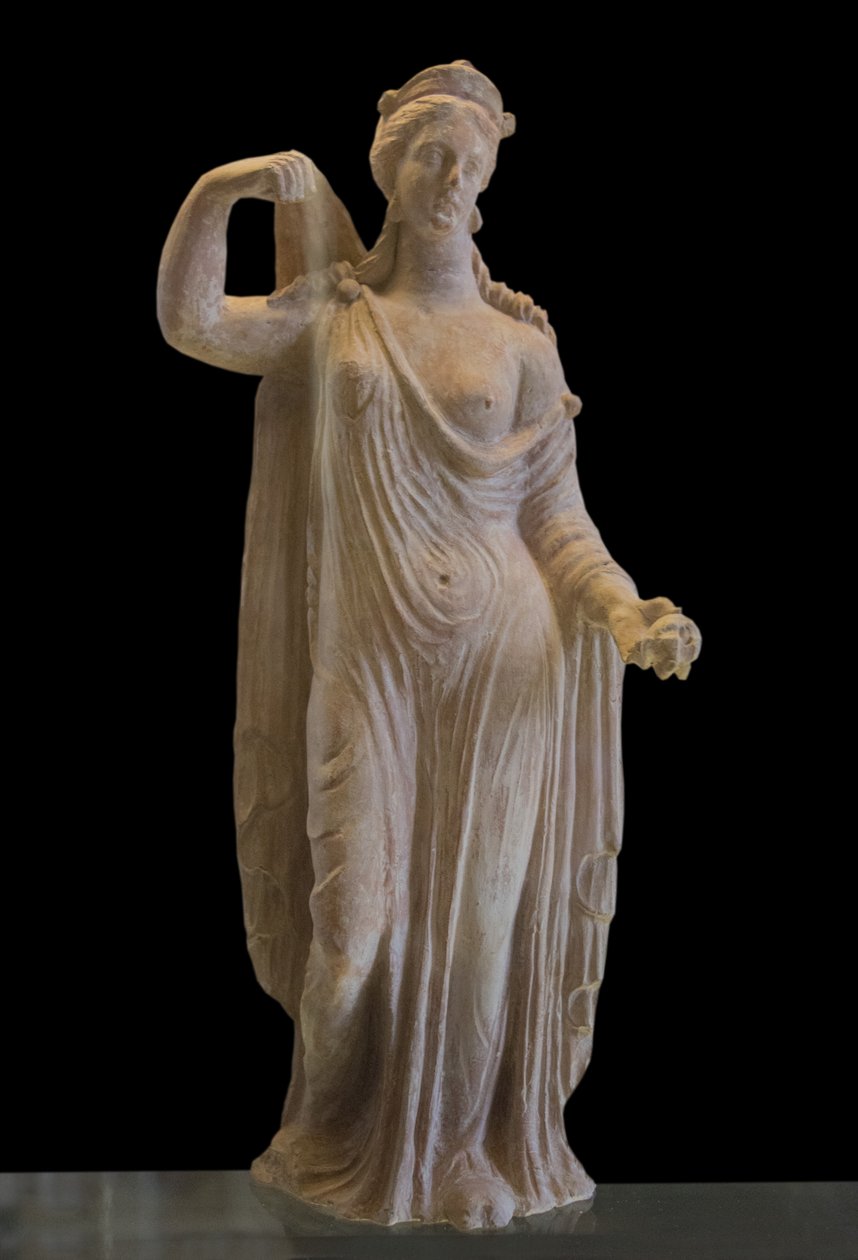Art Kreikka Afrodite Genitrix-tyyppistä (1. vuosisadalla jKr.) terrakotta tekijältä Roman Roman