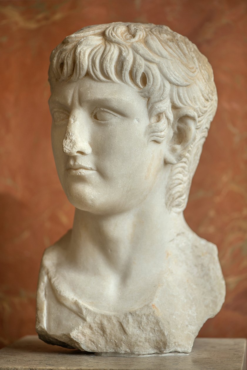 Art Rooma Rooman kenraali Germanicuksen (15 eKr. - 19 jKr.) marmoririntakuva tekijältä Roman Roman