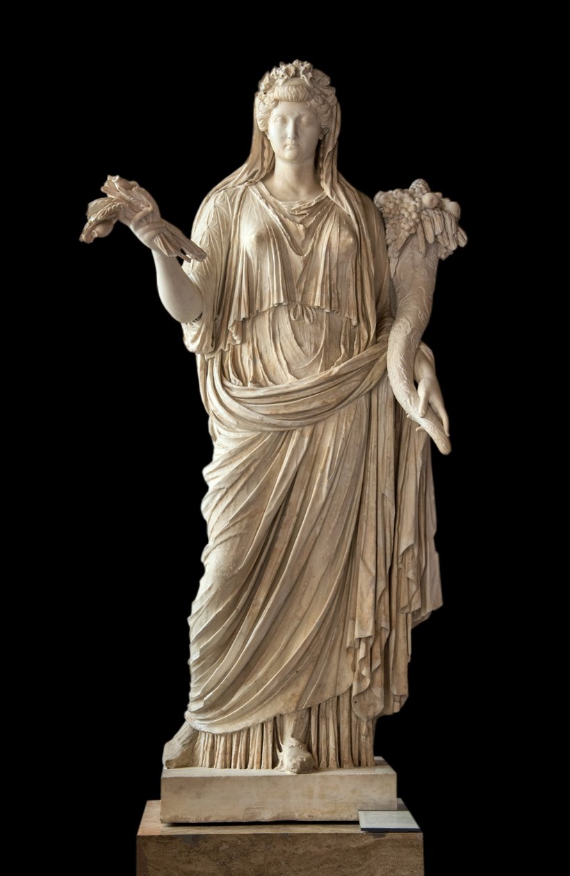 Taide Rooma Keisarinna Livian muotokuva Ceresin marmorissa (58 eKr. - 29 jKr.) tekijältä Roman Roman