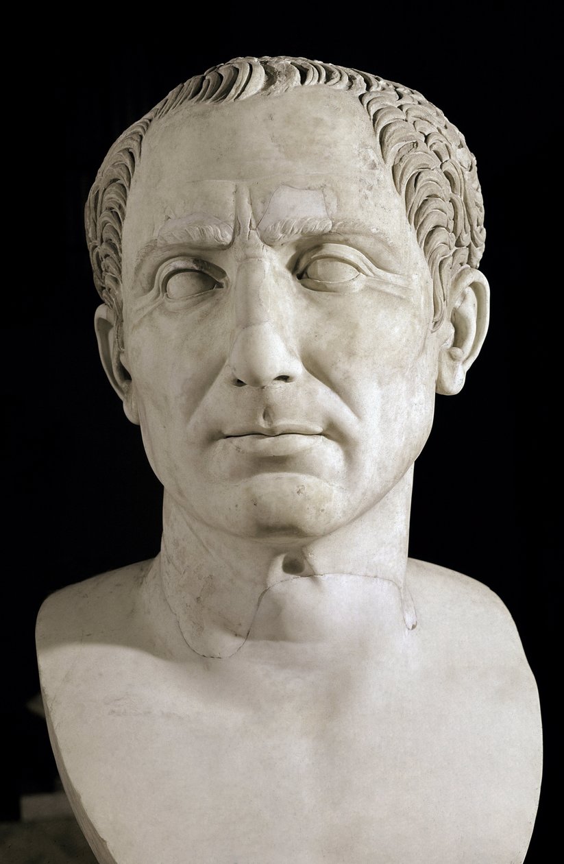 Jules Cesarin rintakuva (Julius Gaius CAESAR tekijältä Roman Roman