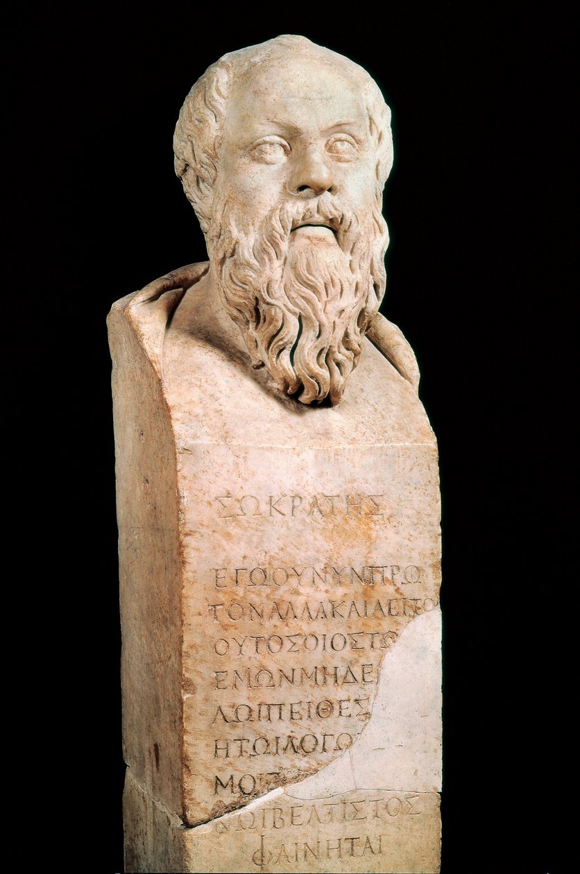 Sokrateen rintakuva (470 eKr. - 399 eKr.) Kreikkalainen filosofi. Rooman museo capitolini. tekijältä Roman Roman