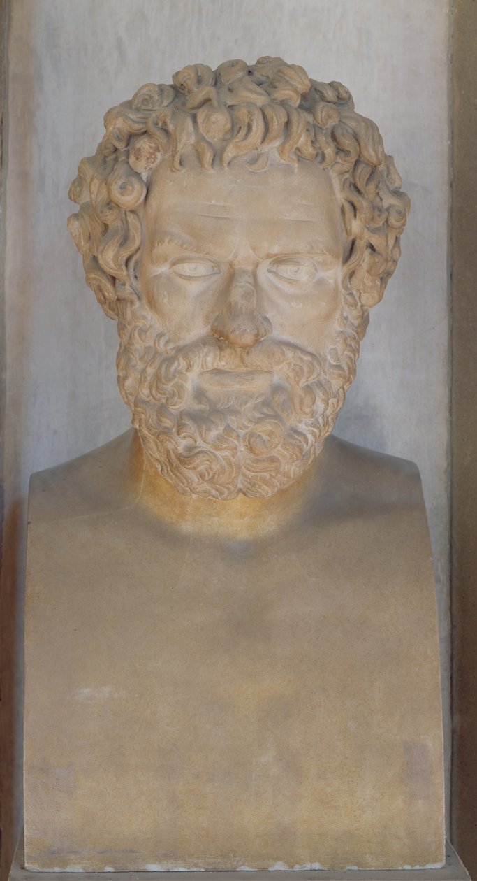 Sofokleen rintakuva (marmori) tekijältä Roman Roman
