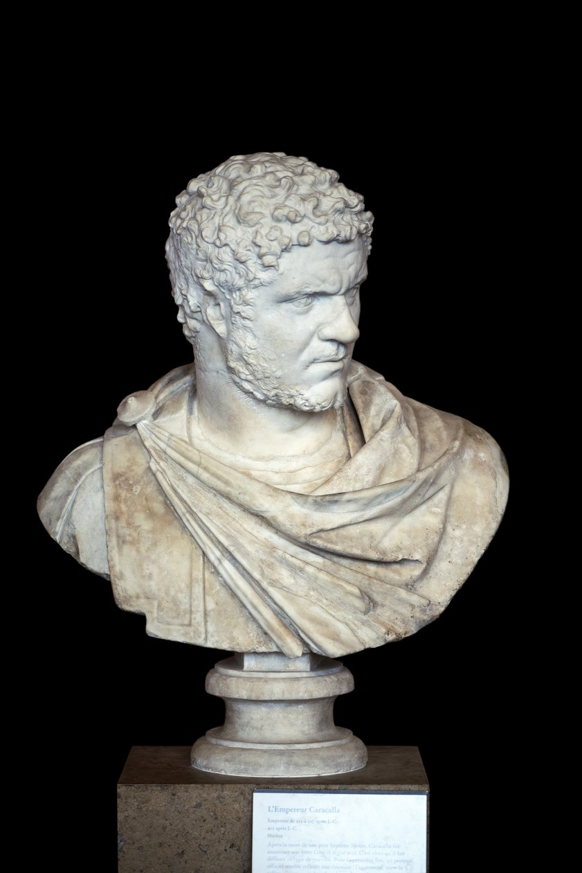 Caracalla (188 - 217 jKr) marmoria, roomalaista taidetta tekijältä Roman Roman